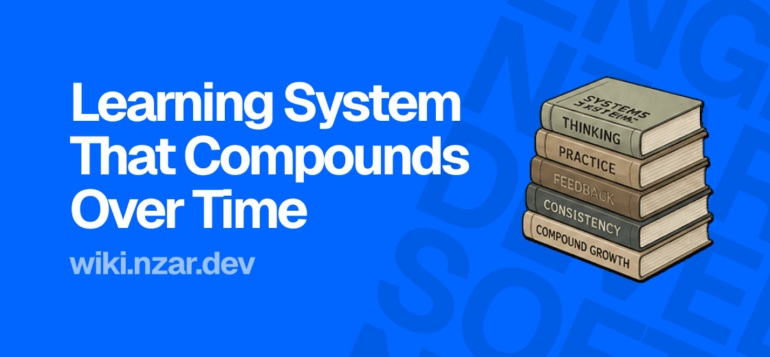 Building a Learning System That Compounds Over Time Cover

