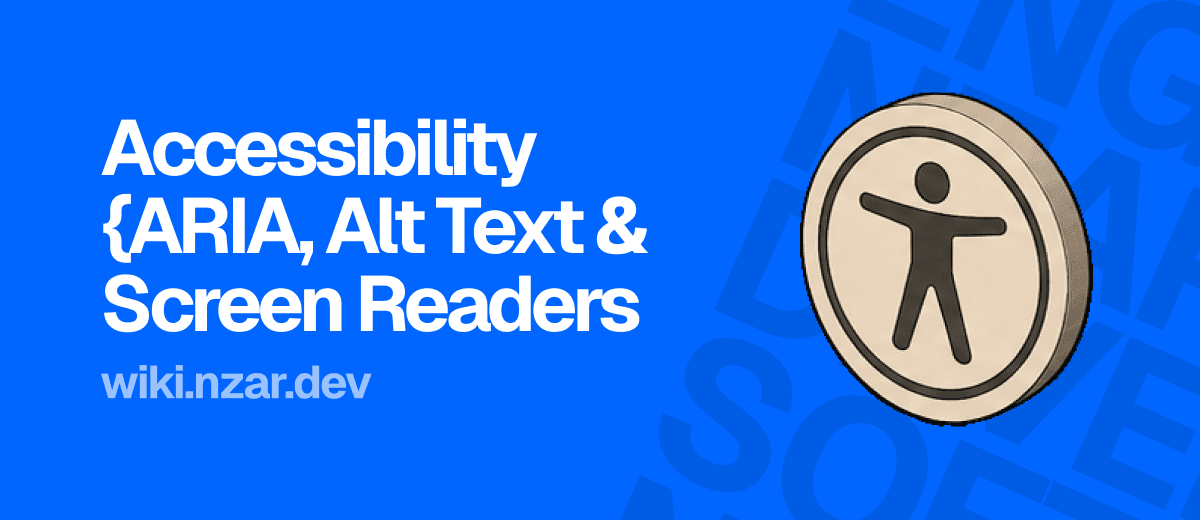 HTML Accessibility: ARIA Roles, Screen Readers & Alt Text Cover
