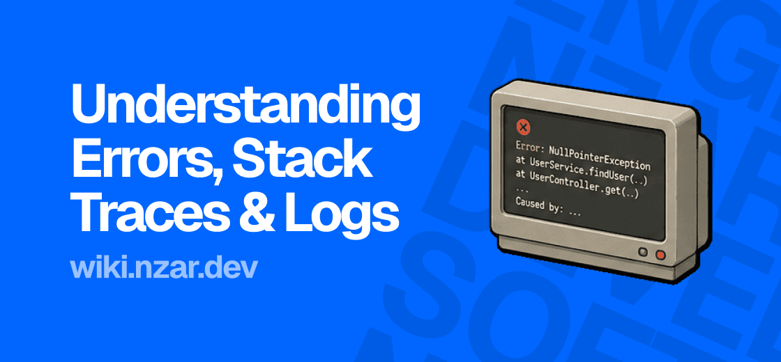 Understanding Errors: Reading Stack Traces & Logs; Cover